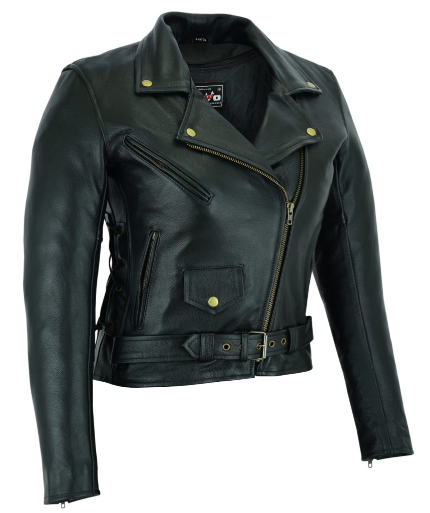 LvC19Classic / Chaqueta de cuero para moto custom (Mujer) D&S Moto