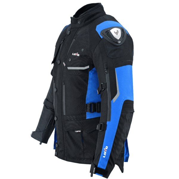 LvA45C_Afric-Pro / Chaqueta de moto 3/4 de tres capas premium para todas las estaciones (para hombre) - Imagen 3