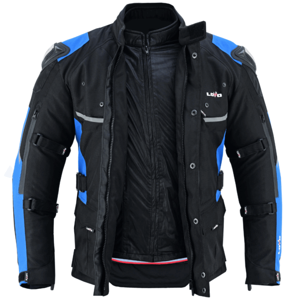 LvA45C_Afric-Pro / Chaqueta de moto 3/4 de tres capas premium para todas las estaciones (para hombre) - Imagen 6