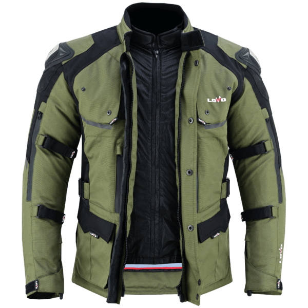 LvA42CG_Afric-Pro / Chaqueta de moto 3/4 de tres capas premium para todas las estaciones (para hombre) - Imagen 6