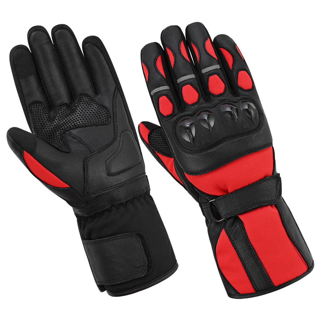LvZt91-Fire / Guantes de Moto de Invierno Unisex – Impermeables Certificados CE Nivel 1 EN 13594:2015 - Imagen 2