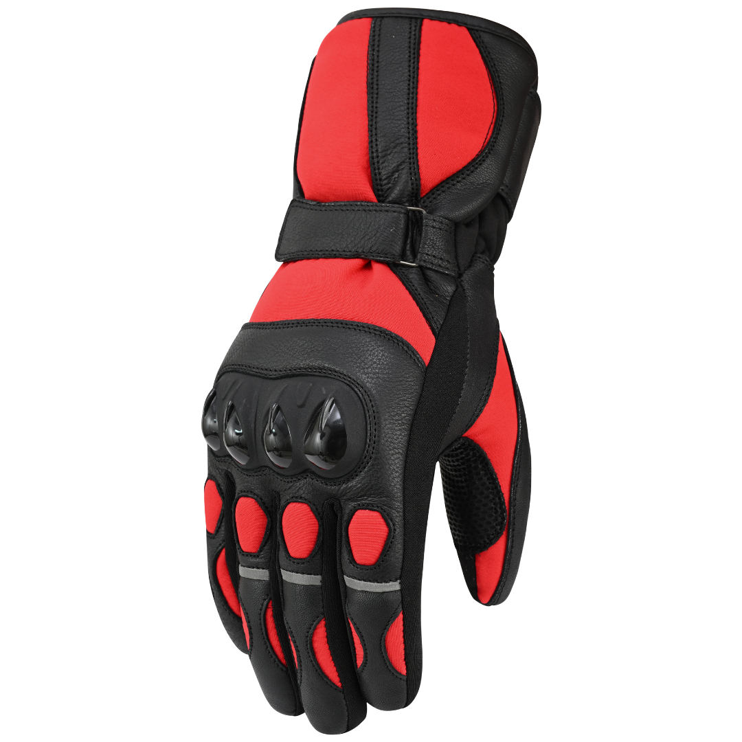 LvZt91-Fire / Guantes de Moto de Invierno Unisex – Impermeables Certificados CE Nivel 1 EN 13594:2015