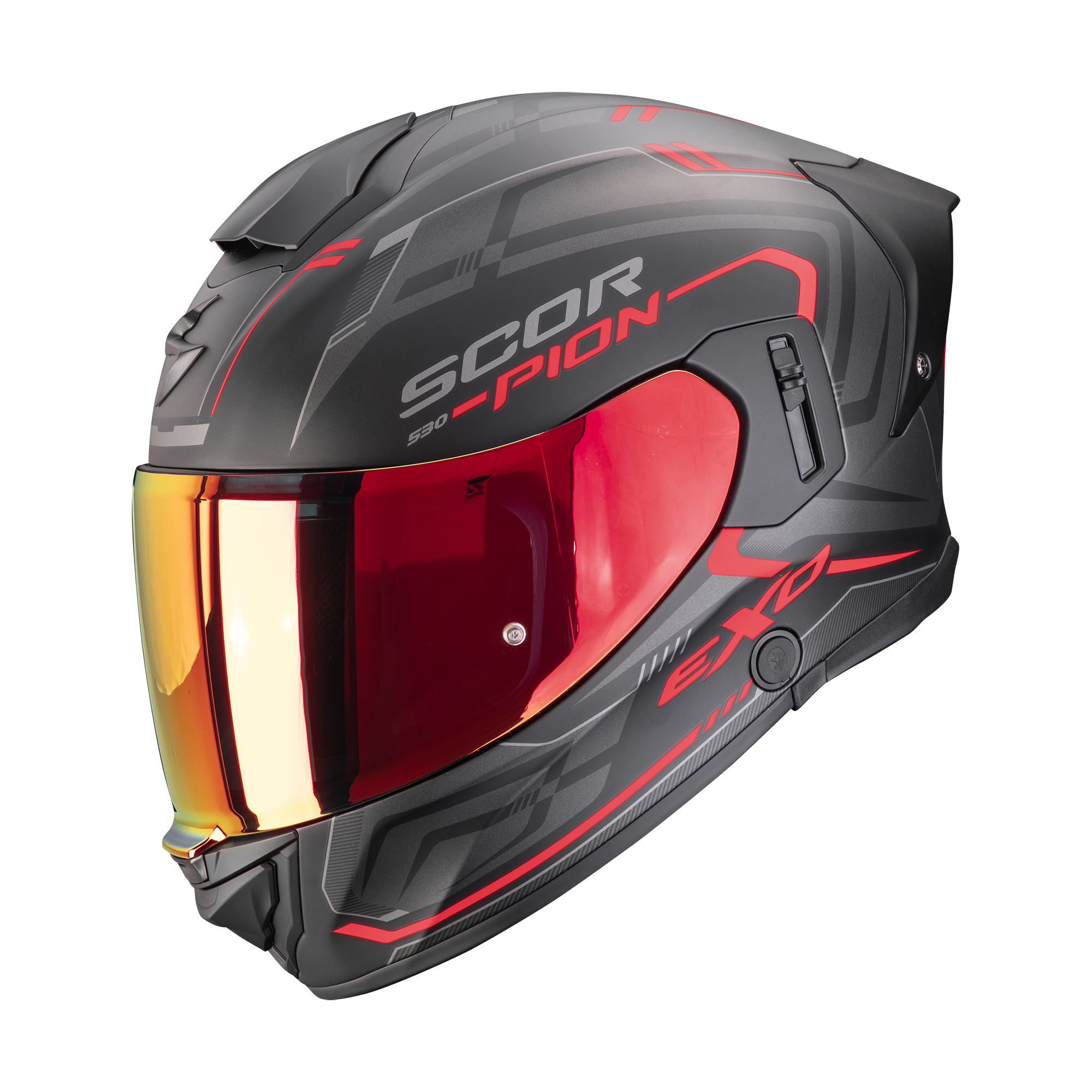 EXO-530 AIR SLOPE NEGRO MATE-ROJO XS
